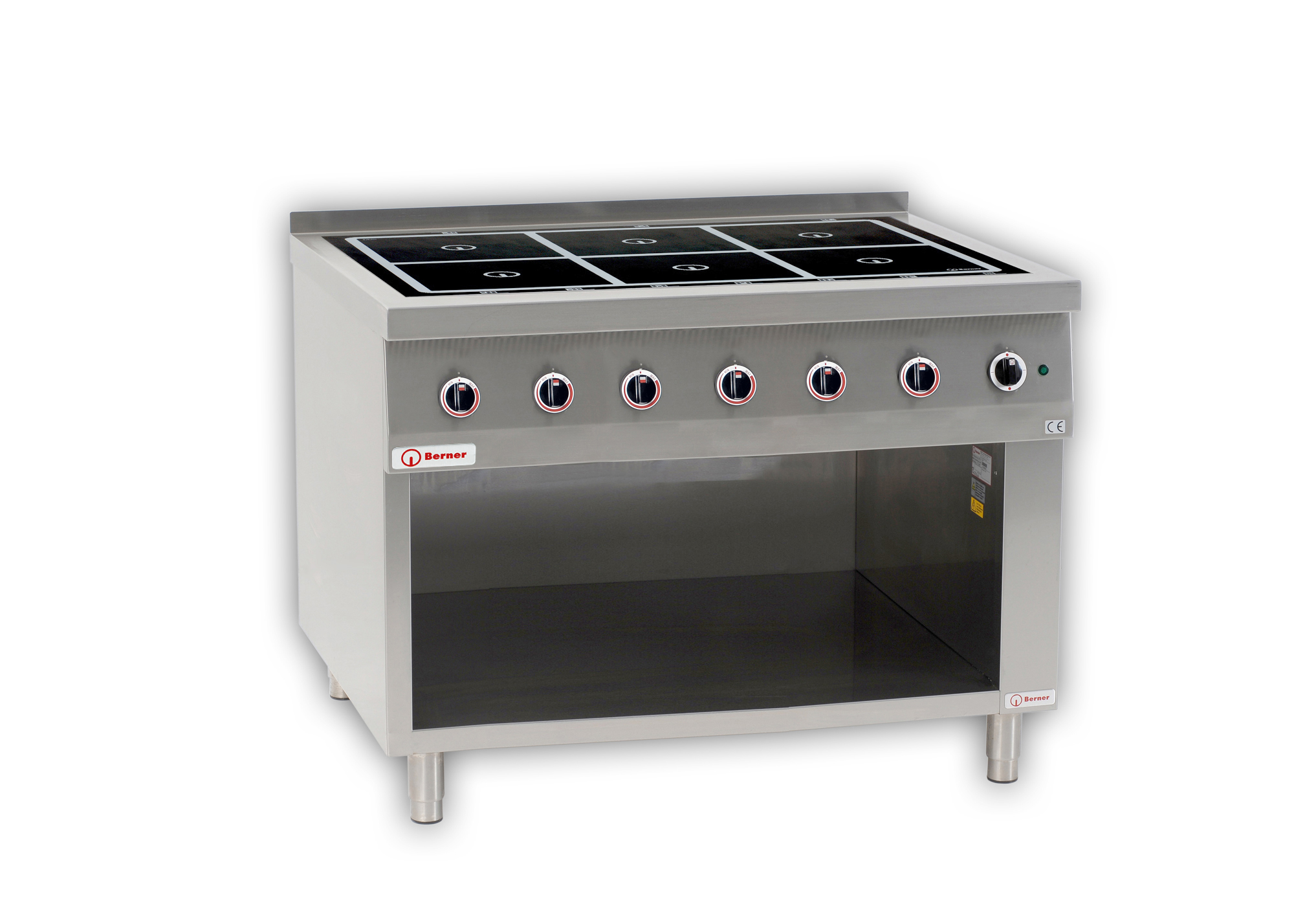 Berner Induktionsherd Standgerät 6 Kochstellen / Sondermodell