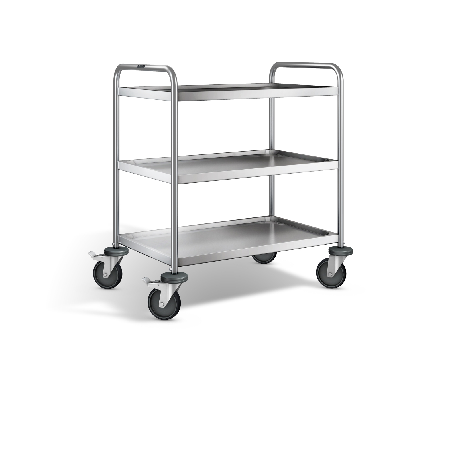 B.PRO Servierwagen SW 8x5-3; mit 4 Lenkrollen (davon 2 mit Feststeller)