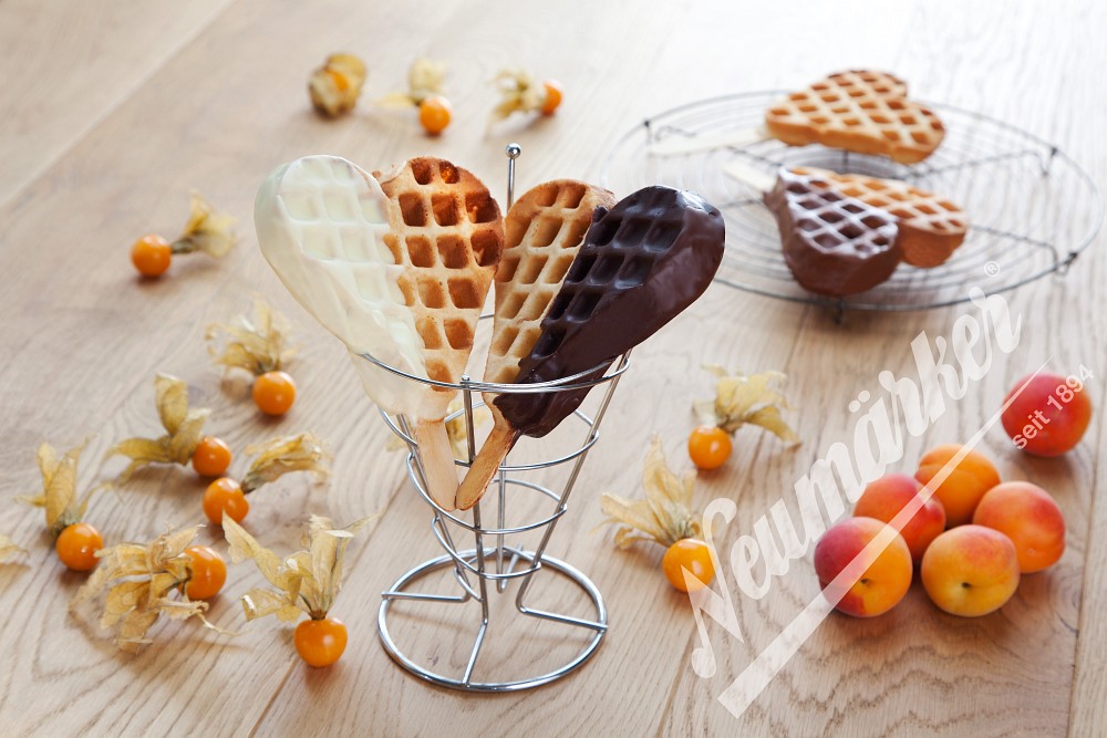Neumärker Waffel-Herz am Stiel Wechselplatten für Thermocook®