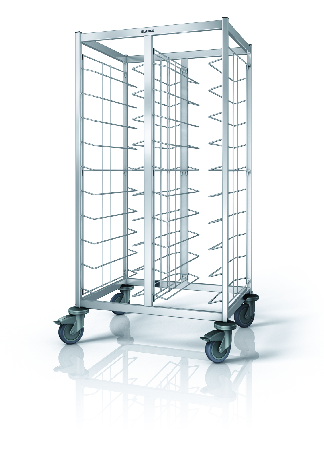 B.PRO Tablett-Abräumwagen TAW 20, 20x EN- od. GN-Tabletts