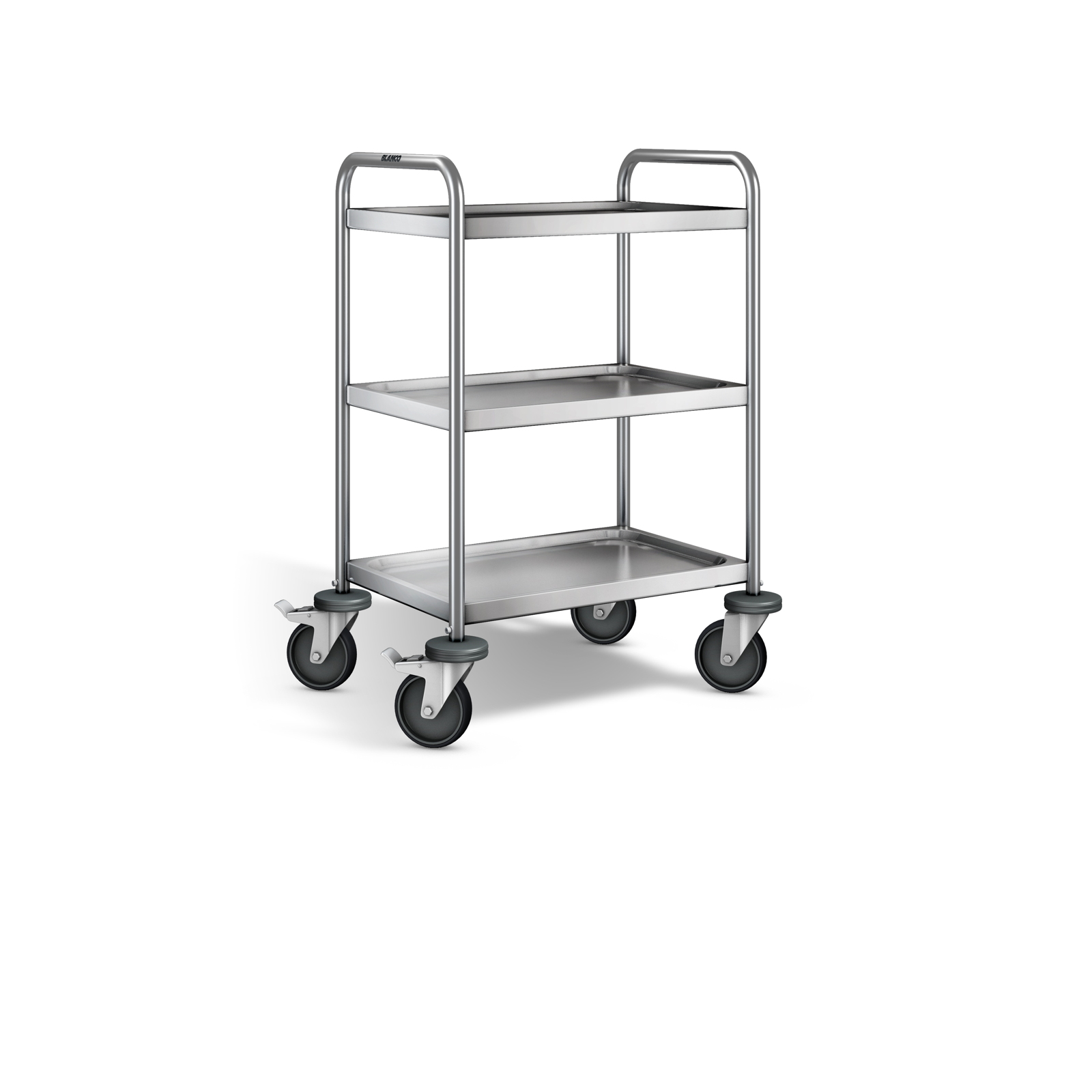 B.PRO Servierwagen SW 6x4-3; mit 4 Lenkrollen (davon 2 mit Feststeller)