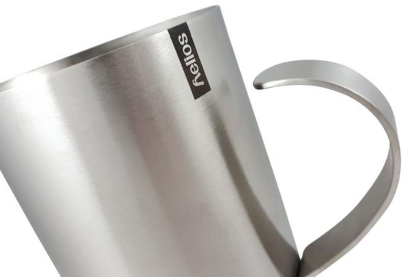 Helios Edelstahl Kännchen für Milch "Serve Milk", 0,4 Liter, matt