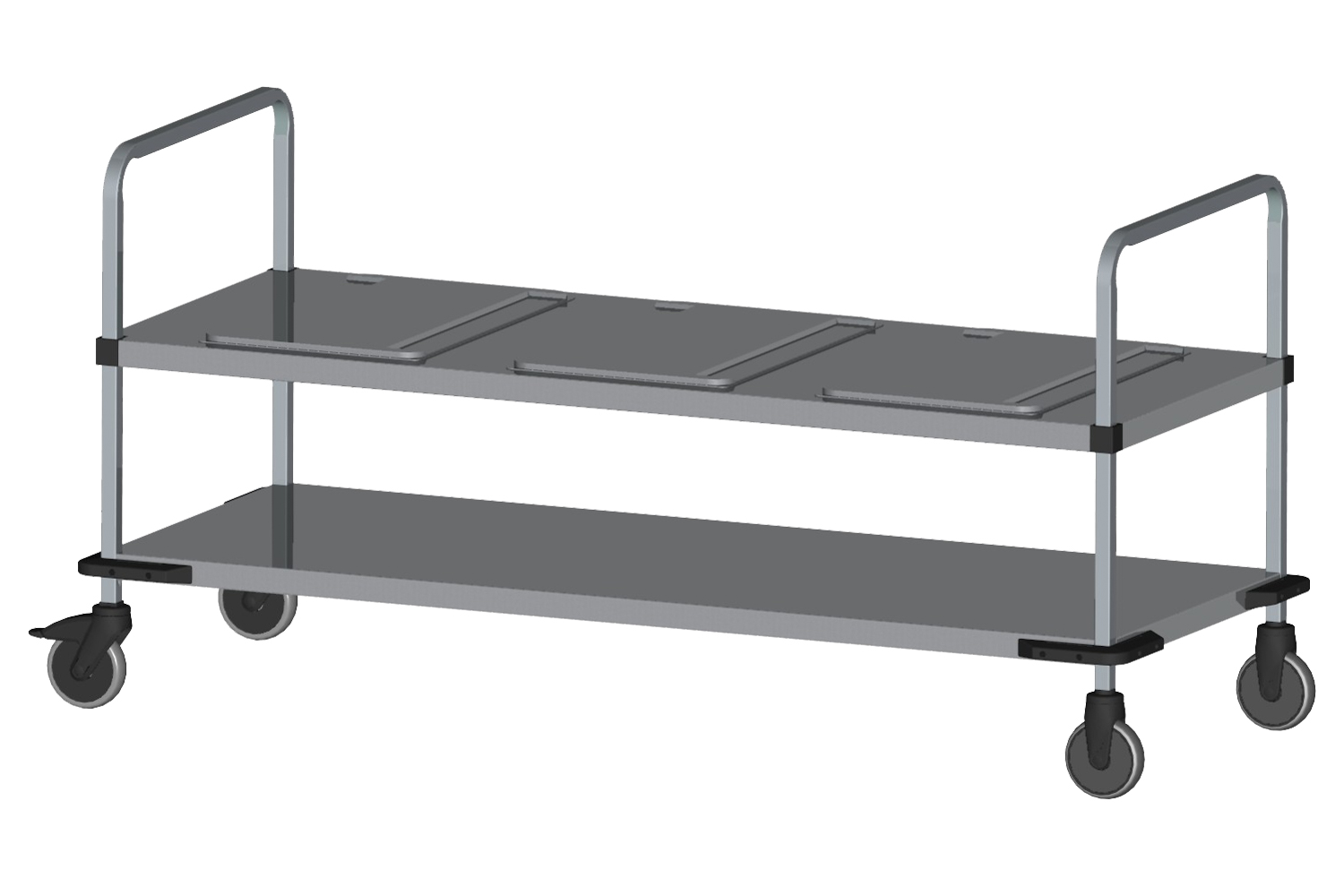 Rieber Transport- und Ausgabewagen für drei thermoporte® / Art.Nr. 88150301