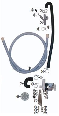 ecomax by HOBART Ablaufpumpe: Einbaukit für  G404-10C