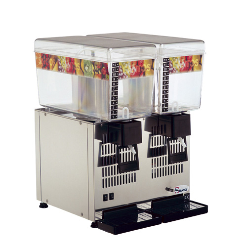 Dynamic Santos Dispenser für gekühlte Getränke mit zwei Behältern