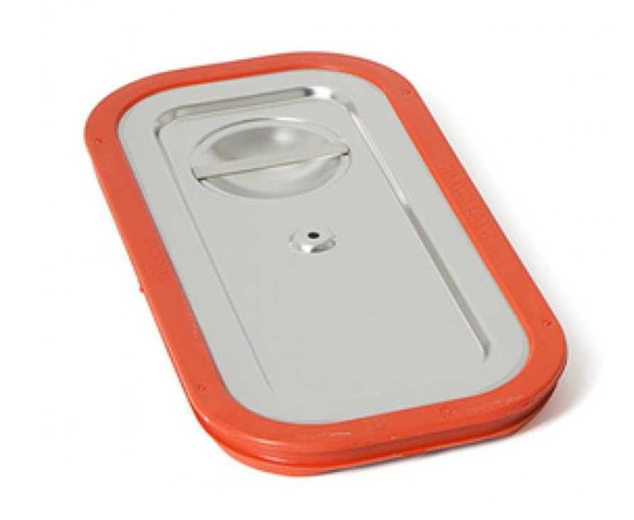 Rieber Steckdeckel GN 1/4 wasserdicht aus Edelstahl