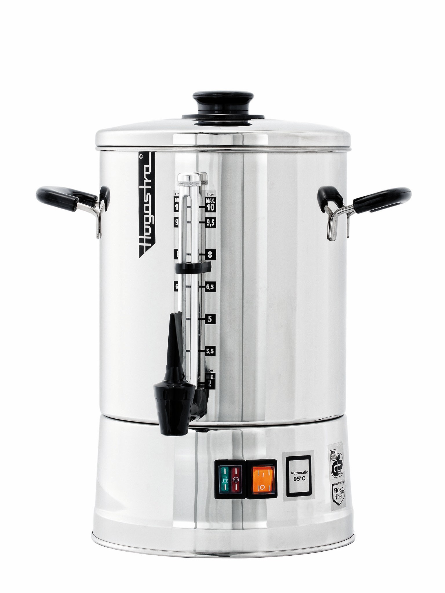 Hogastra Heißwasserautomat HWA 10 ECO Line mit flachem Deckel, 2 - 10 Liter