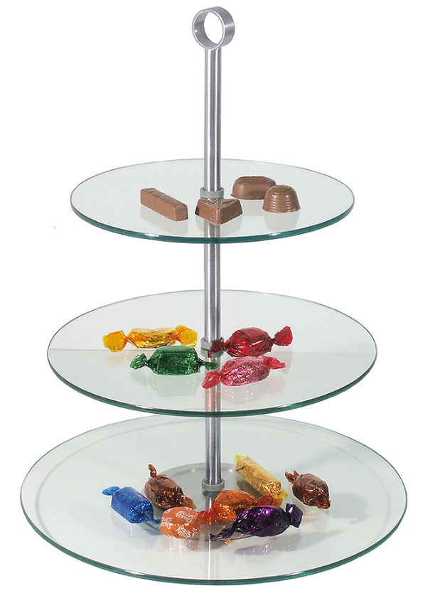 Contacto Glas-Etagere 3 Ebenen