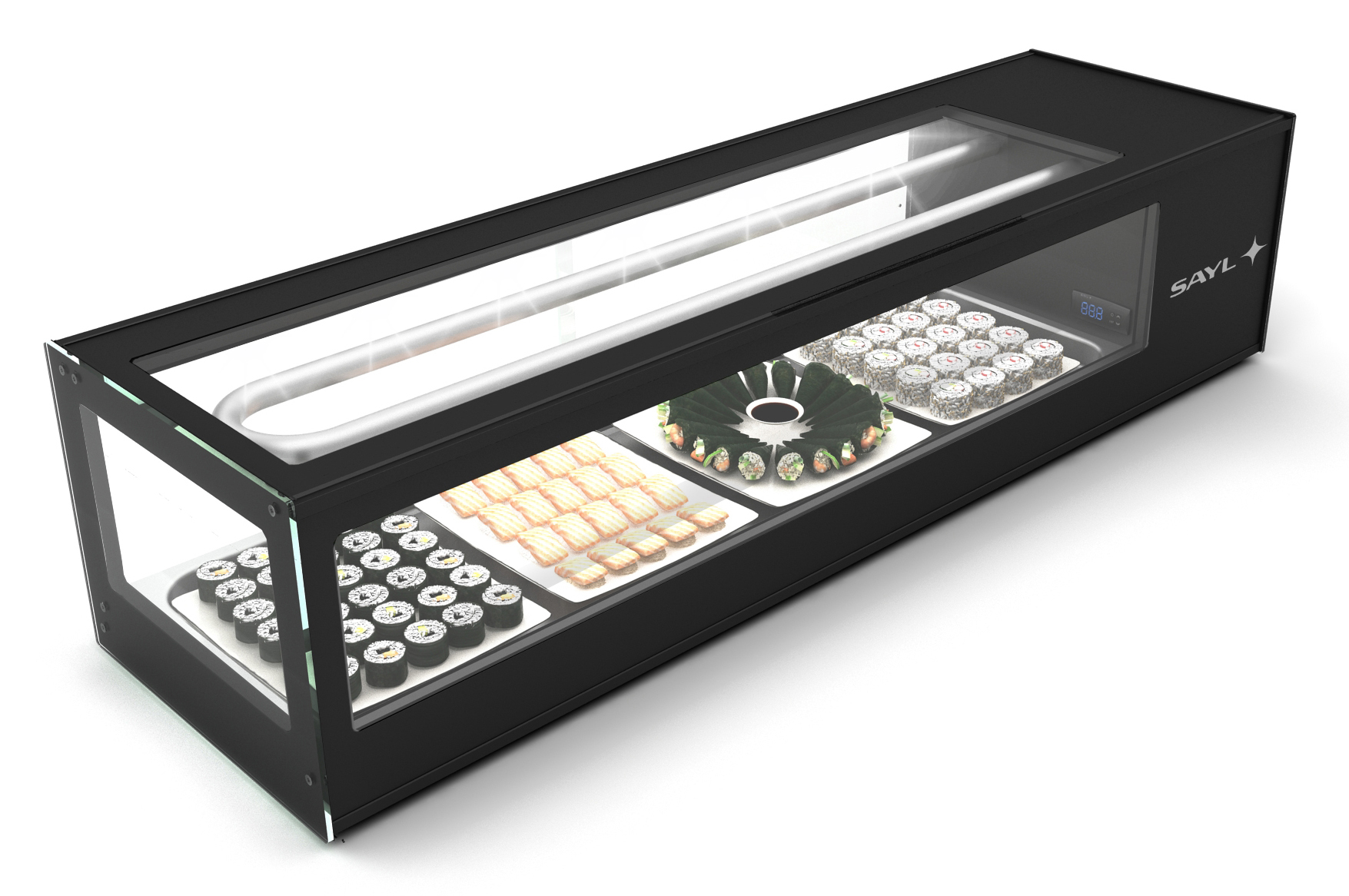 Neumärker Kühlvitrine Logic Sushi 6 6x 1/3 GN x 40 mm